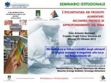 presentazione seminario - ASSOFOOD MILANO