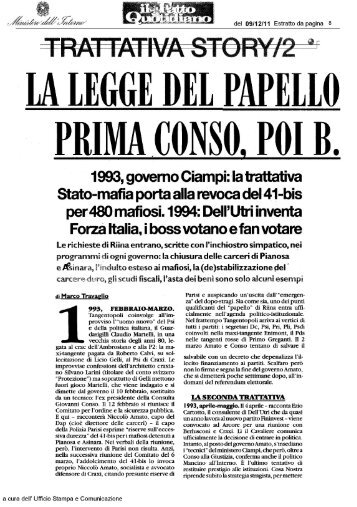 LA LEGGE DEL PAPELLO PRIMA CONSO, POI B. - Addiopizzo
