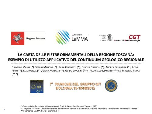 La Carta Delle Pietre Ornamentali Della Regione Toscana