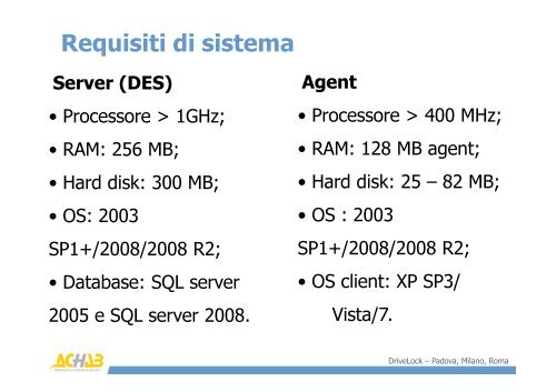 Download slide presentate durante il roadshow - Achab