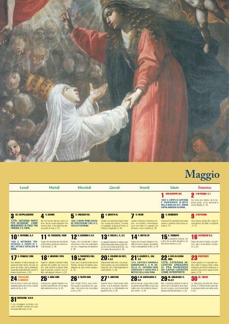 Calendario S. Caterina da Siena Patrona d'Europa ... - Preticattolici.it