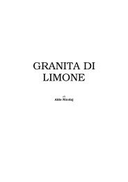 Granita di limone - Aldo Nicolaj