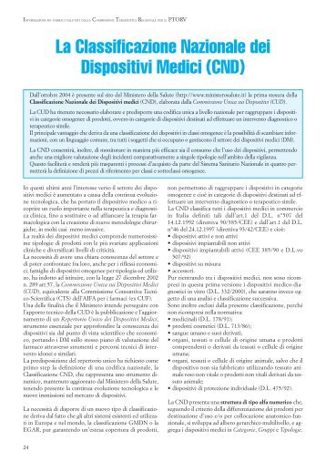 La Classificazione Nazionale dei Dispositivi Medici (CND) - Uvef