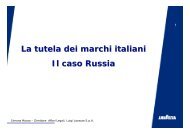 La tutela dei marchi italiani Il caso Russia