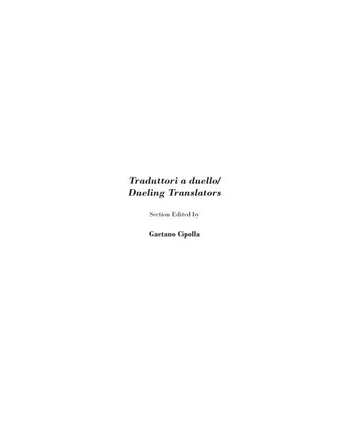 Journal of Italian Translation - Brooklyn College - Academic Home ...