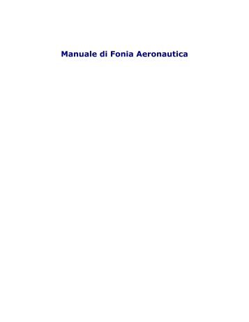 Manuale di Fonia Aeronautica