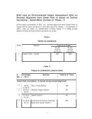 Brief note on Environmental Impact Assessment (EIA) - Delhi Metro ...