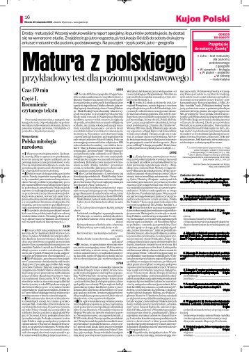 przykładowy test dla poziomupodstawowego - Gazeta.pl