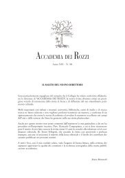 Rivista Accademica n° 30 - accademia dei rozzi