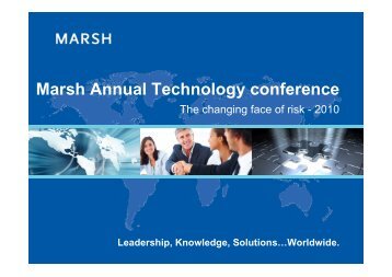 Marsh Annual Technology conference - Marsh India