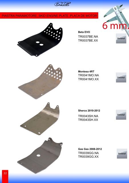 catalogo generale trial 2012 - omf special parts