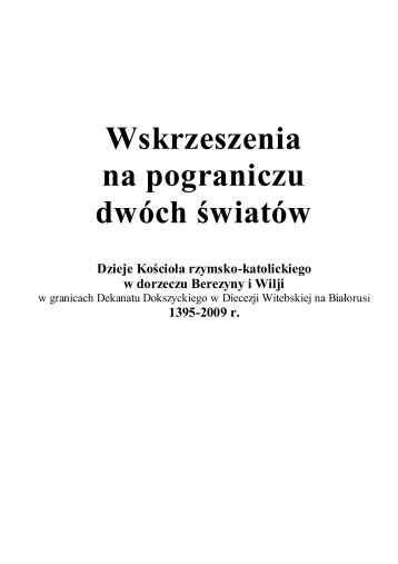 Wskrzeszenia na pograniczu dwóch światów - Iwieniec