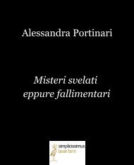 Alessandra Portinari Misteri svelati eppure fallimentari - Paolo Galloni