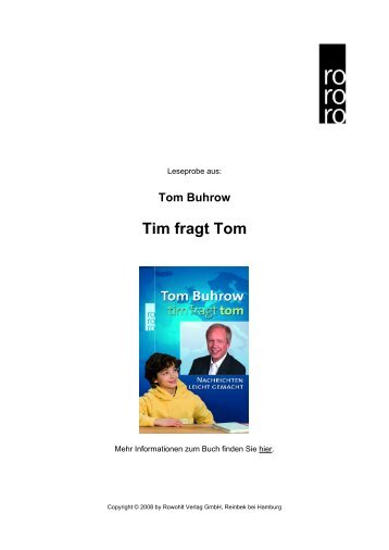 Tim fragt Tom - Rowohlt