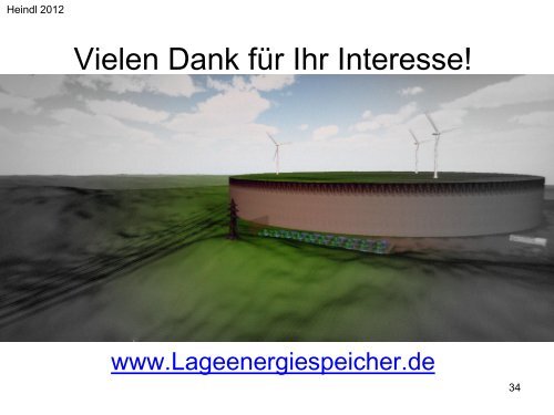 Das Projekt Lageenergiespeicher LES