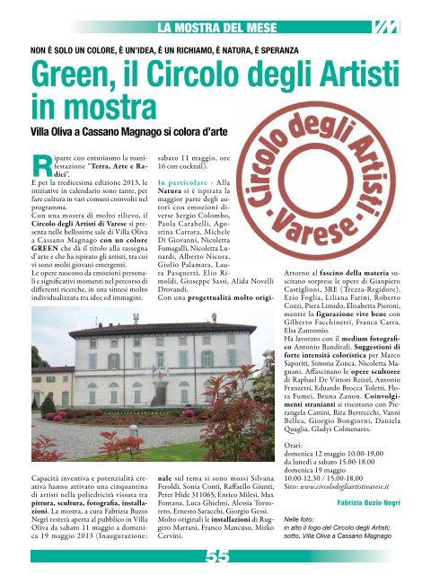 Scarica la rivista in formato PDF - Varese Mese