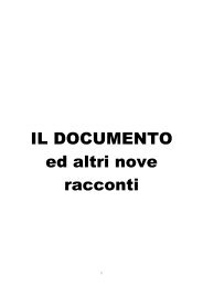 IL DOCUMENTO ed altri nove racconti