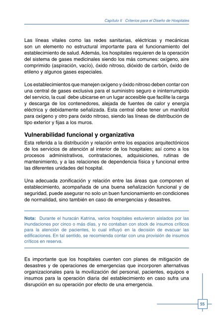 Programa Médico Arquitectónico para el Diseño de Hospitales Seguros