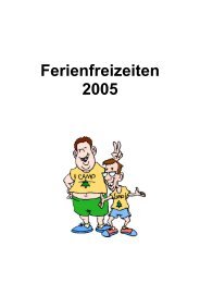Ferienfreizeiten 2005 - Eifelkreis Bitburg-Prüm