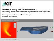 Vorlesung 4 - KIT - AGW: Angewandte Geowissenschaften Karlsruhe