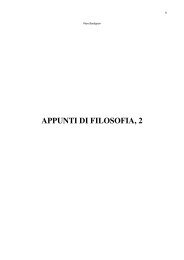 APPUNTI DI FILOSOFIA, 2 - ClinicaVirtuale.altervista.org