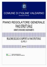 Relazione Geologica PS - Comune di Figline Valdarno