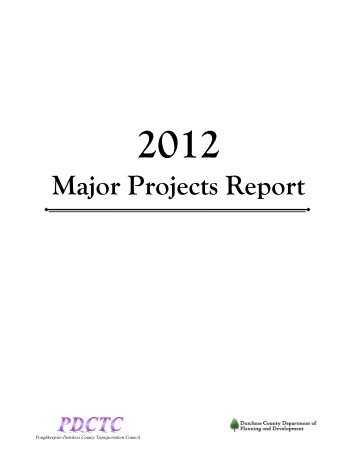 2012 Major Projects Report (.pdf) - Dutchess County Government