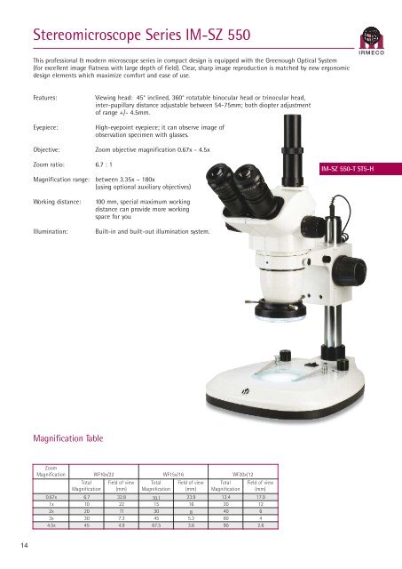 Quality Microscopes for Education, Life Sciences and Material ...