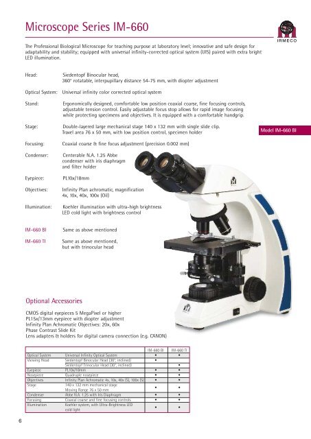 Quality Microscopes for Education, Life Sciences and Material ...