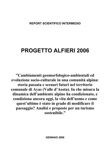 PROGETTO ALFIERI 2006 - IRPI - Torino - Cnr