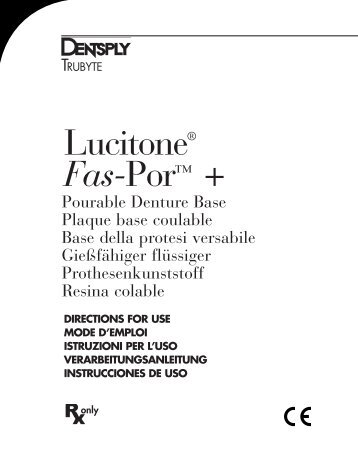 Lucitone® Fas-Por™ + - DENTSPLY Prosthetics