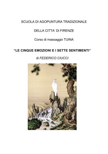 Le cinque emozioni e i sette sentimenti. - Scuola di Agopuntura ...