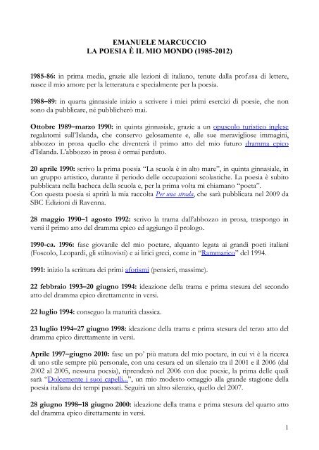 1989 Inizio Dei Primi Esercizi Di Poesie Che Non Sono Da Overblog