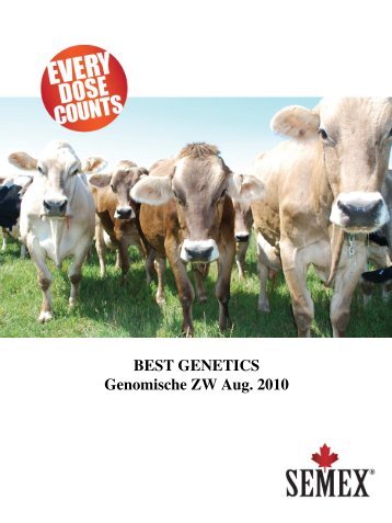 BEST GENETICS Genomische ZW Aug. 2010