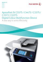 ApeosPort-IV C5575 / C4475 / C3375 / C3373 / C2275 ... - Fuji Xerox