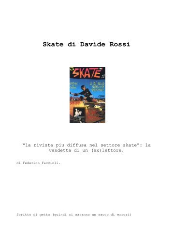 Skate di Davide Rossi - La Ghigliottina