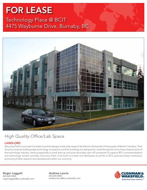 4475 Wayburne Drive - Cushman & Wakefield Ltd