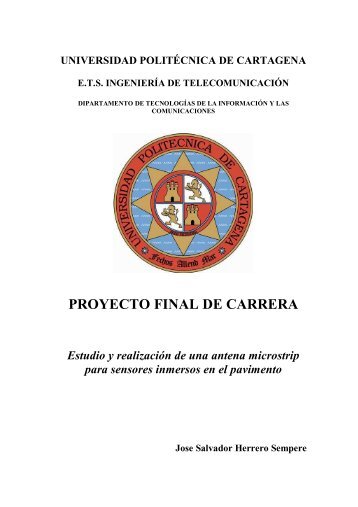 proyecto final de carrera - Repositorio Digital UPCT - Universidad ...