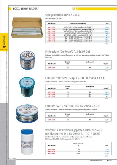 Schweißtechnik 2009 / 2010 - EW NEU GmbH Worms/Speyer ...