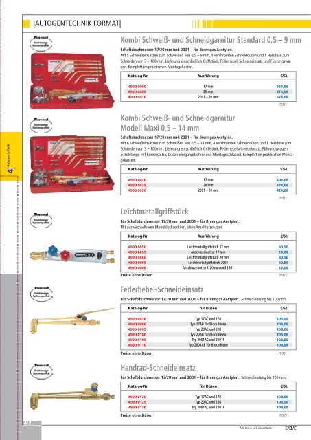 Schweißtechnik 2009 / 2010 - EW NEU GmbH Worms/Speyer ...