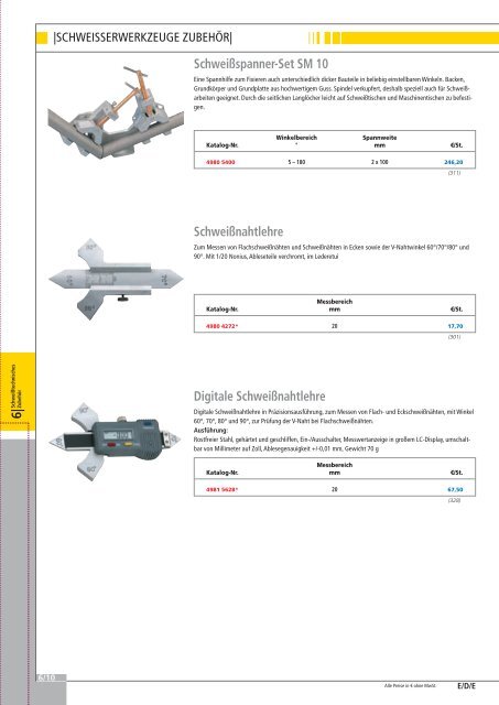 Schweißtechnik 2009 / 2010 - EW NEU GmbH Worms/Speyer ...