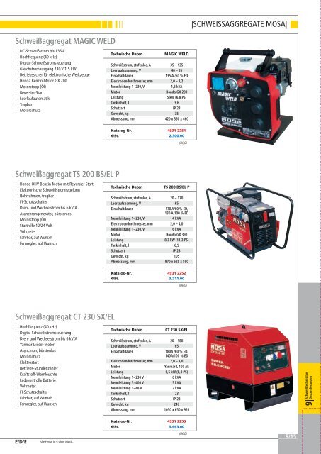 Schweißtechnik 2009 / 2010 - EW NEU GmbH Worms/Speyer ...