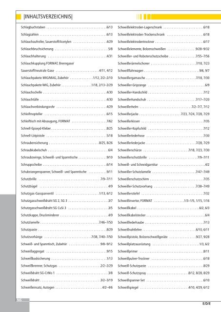 Schweißtechnik 2009 / 2010 - EW NEU GmbH Worms/Speyer ...