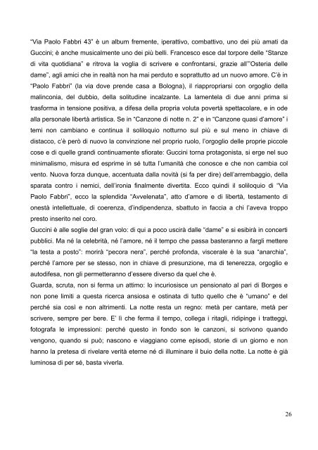 FRANCESCO GUCCINI - Università degli Studi di Pavia