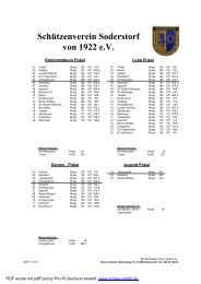 Ergebnisse Pokalschießen 2002 - Schützenverein Soderstorf