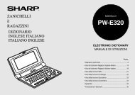 PW-E320 Operation-Manual IT - Sharp