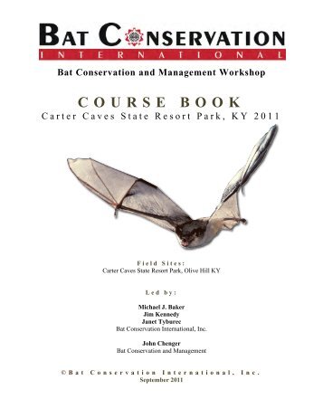 COURSE BOOK - Bat Conservation International