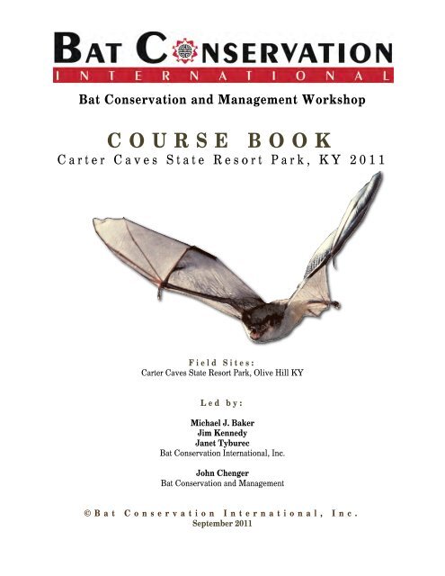 COURSE BOOK - Bat Conservation International