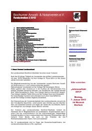 Mitglieder-Rundschreiben vom 08.11.2012 - Bochumer Anwalt