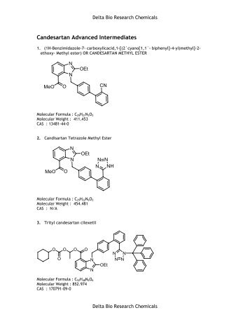 Candesartan Advanced Intermediates - Delta Bio Research Chemicals